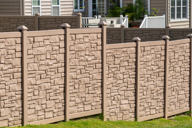 dekorativer betonzaun mit montage garten aus polen